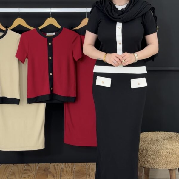 ست کراپ دامن کد ۱۲۵۳۵