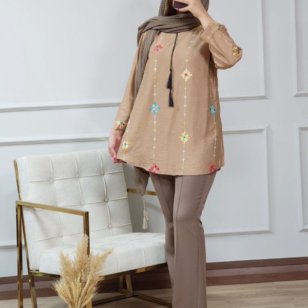 شومیز تماما گلدوزی کد ۱۲۹۶۷