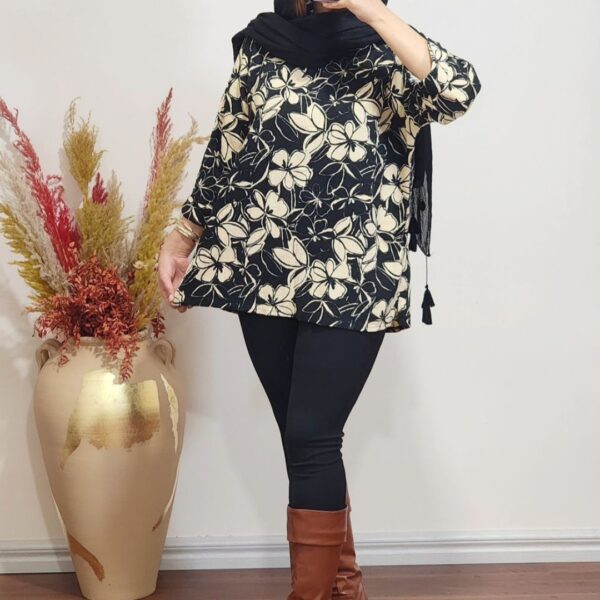 شومیز طرح گل کد 12318